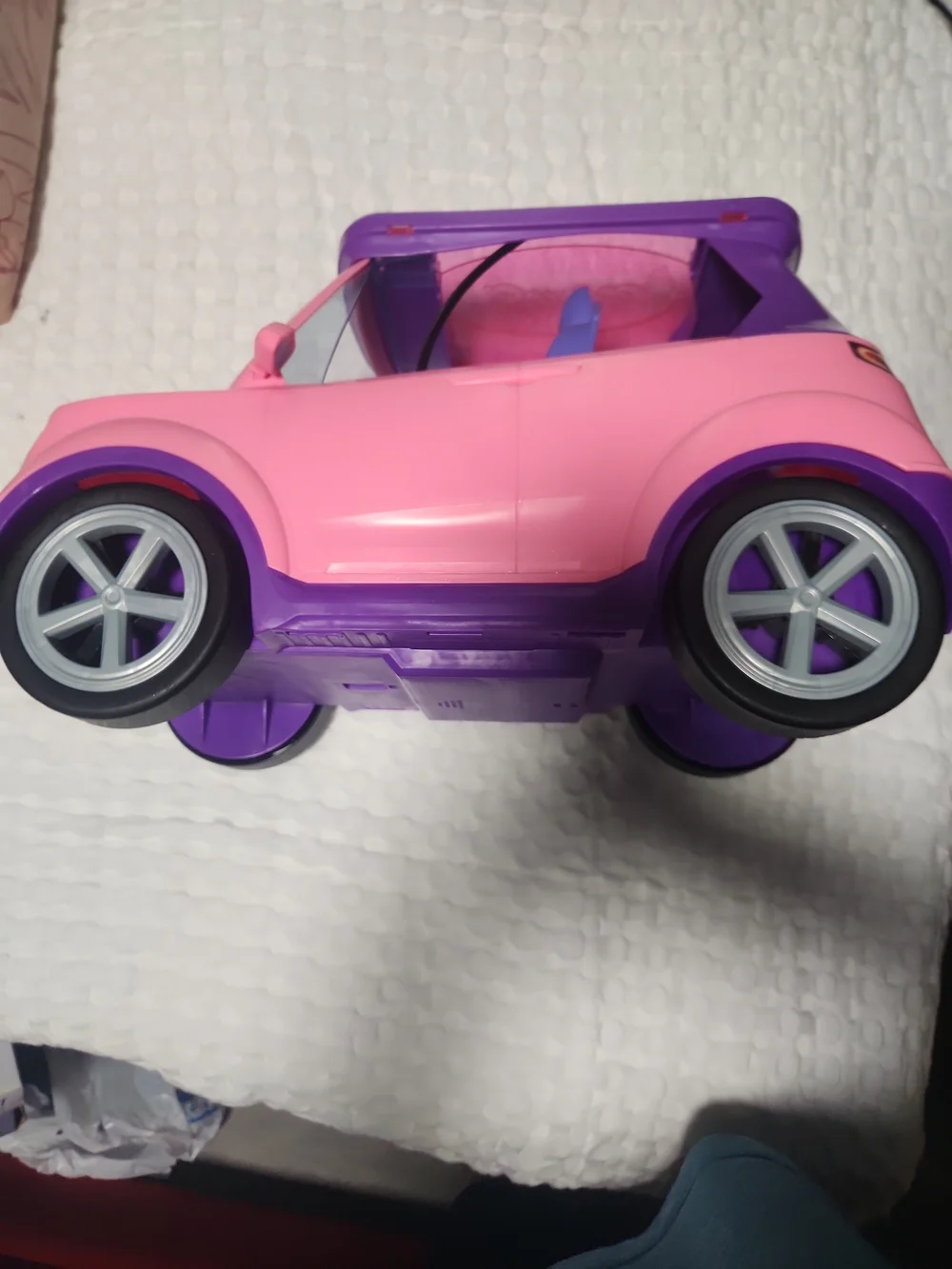 Barbie Pink and Purple Convertible Ride-On Car Set